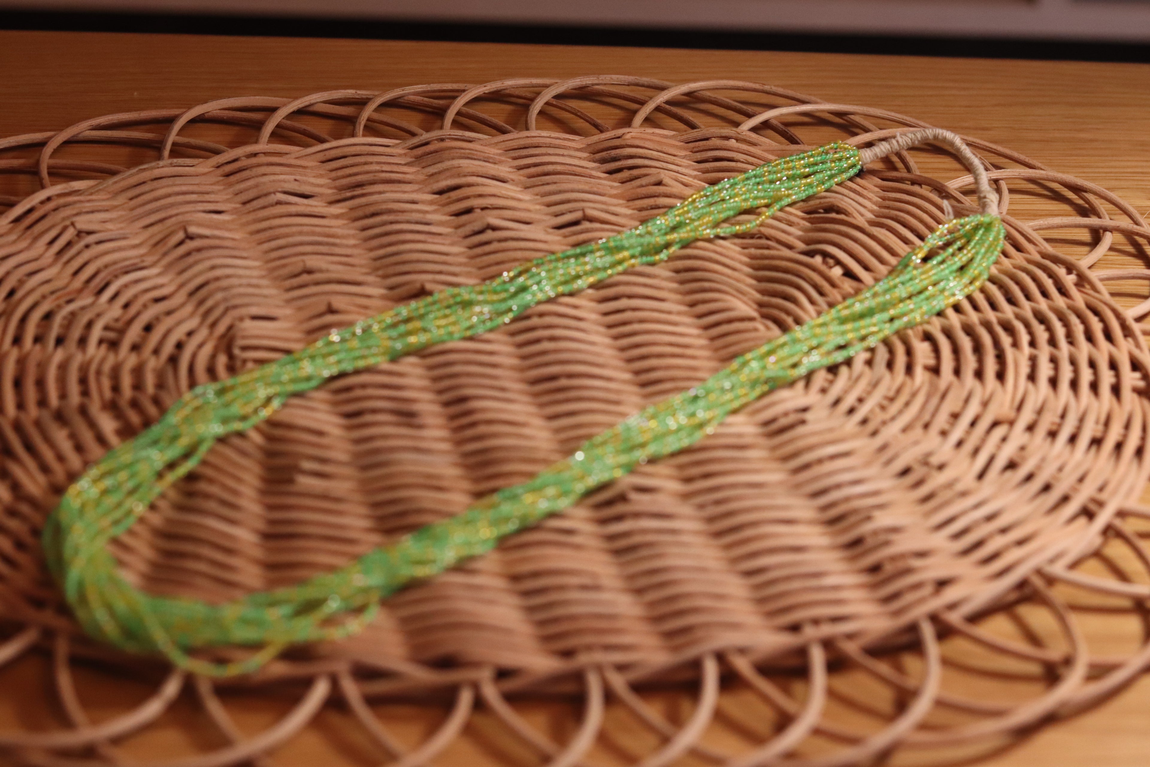 海ぶどうみたいなネックレス。